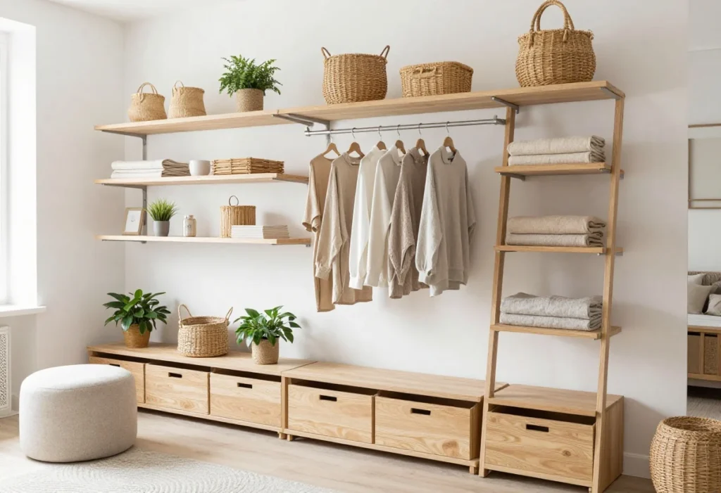 Apartment Storage Ideas for Renters With No Closet Space That Feel Designer
