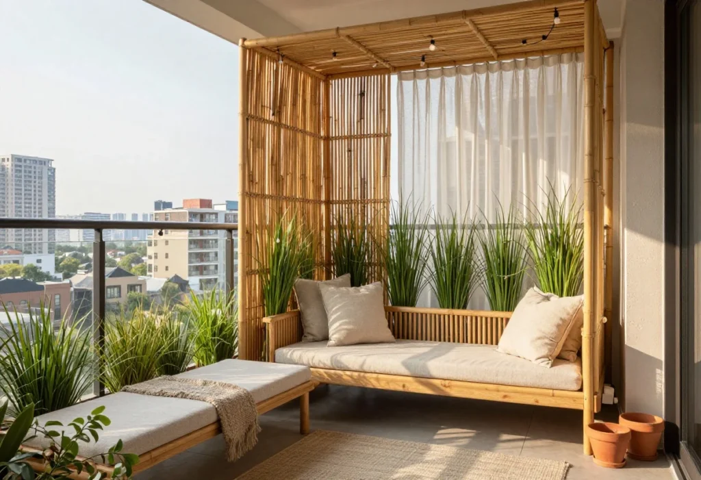 How to Create Privacy on an Apartment Balcony Without Drilling: 7 Gorgeous Ideas
