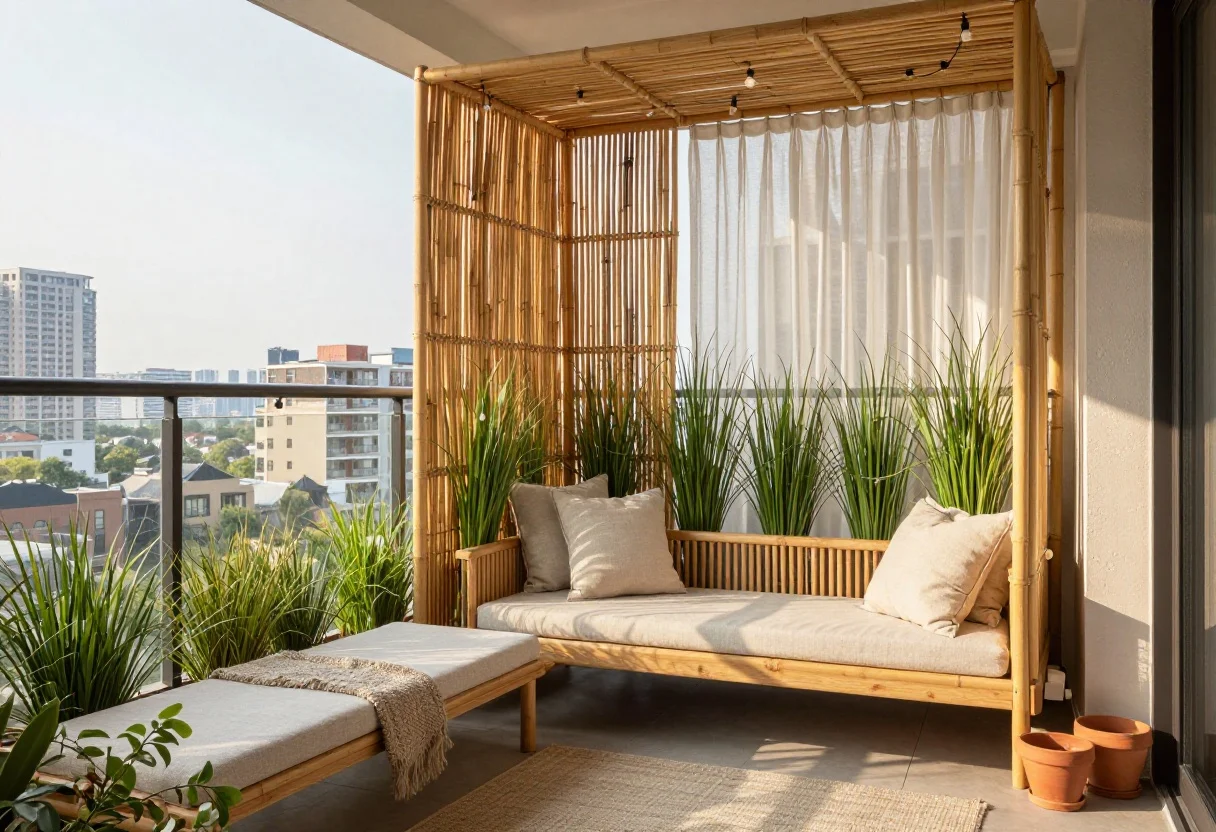 Featured image for: How to Create Privacy on an Apartment Balcony Without Drilling