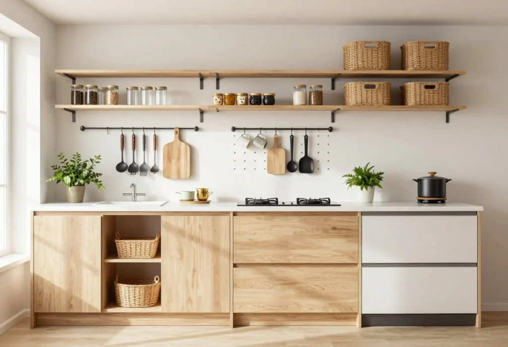 7 Small Apartment Kitchen Storage Ideas With No Pantry That Wow