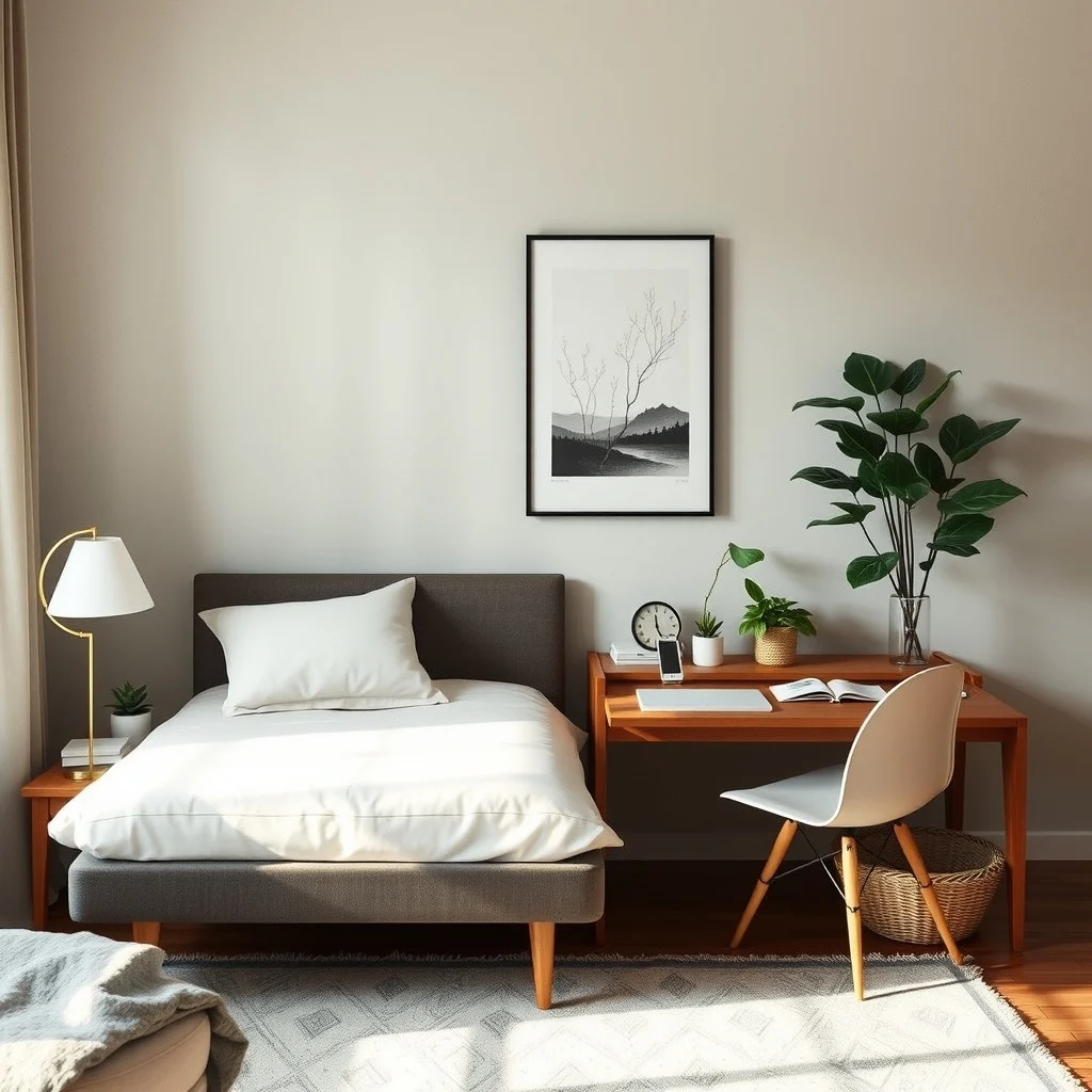 Bedroom Organization Ideas for Apartments With Limited Storage: 3. Use a Multi‑Functional Nightstand that Doubles as a Small Desk - In many apartments the nightstand serves as the only surface for a lamp, alarm clock, and a place to set a glass of water. Selecting a piece that folds out into a narrow writing surface