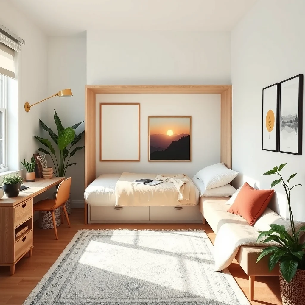 Bedroom Organization Ideas for Apartments With Limited Storage: 6. Incorporate a Fold‑Down Murphy or Wall‑Mounted Bed for Guest Flexibility - If you occasionally host , a wall‑mounted bed that folds down at night and tucks away during the day frees up floor space for a yoga mat, a reading nook, or simply more breathing room.