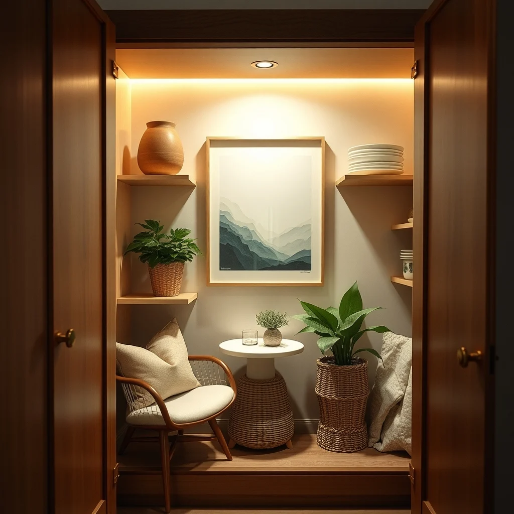 How to Create a Pantry in One Kitchen Cabinet interior: 5. Integrate a low‑profile LED light strip - Even a well‑organized cabinet can feel hidden if the interior is dim. A thin LED strip that adheres to the upper interior wall supplies even illumination without adding bulk. Battery‑powered or plug‑in with a