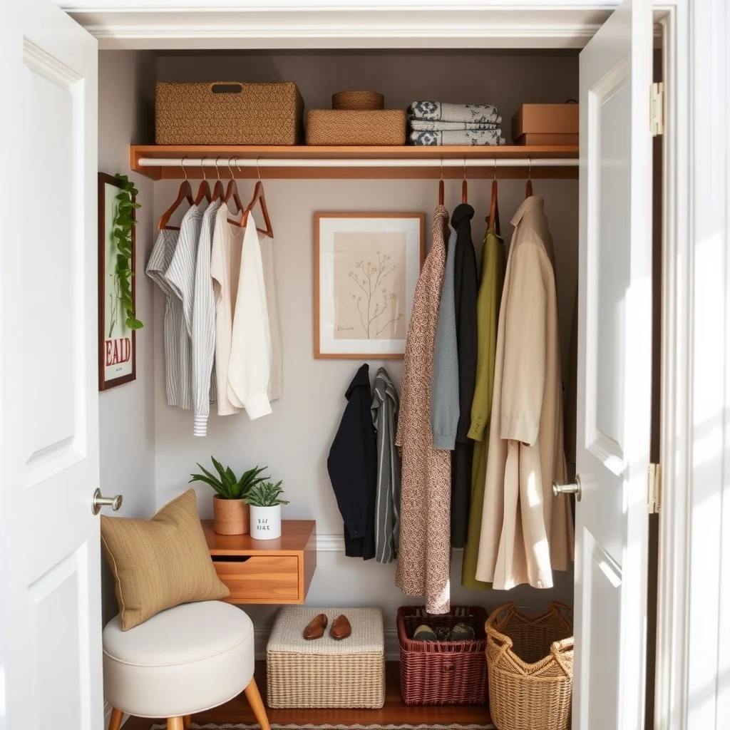 How to Create a Seasonal Clothing Zone in a Tiny Closet: FAQ - How can I maximize hanging space in a closet that’s only 3 wide? Use a double‑tiered hanging system with one rod at the standard height and another lower rod for shorter items. This arrangement