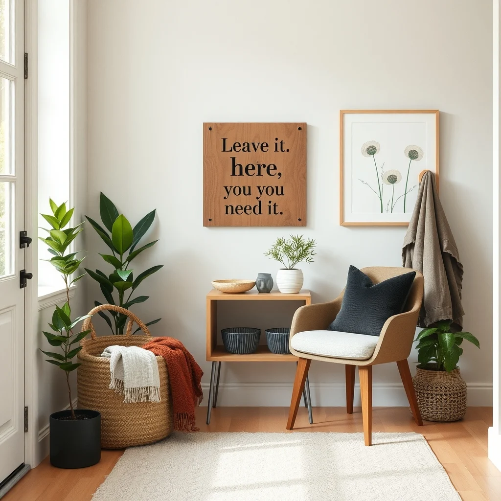 How to Keep a Shared Entryway Organized for Roommates interior: 7. Communicate Expectations with a Light‑hearted Sign - Even the most thoughtfully designed entryway can suffer when expectations are unclear. A modest sign—perhaps a reclaimed‑wood plaque with the phrase “Leave it here, take it when you need it” etched in a soft charcoal—sets