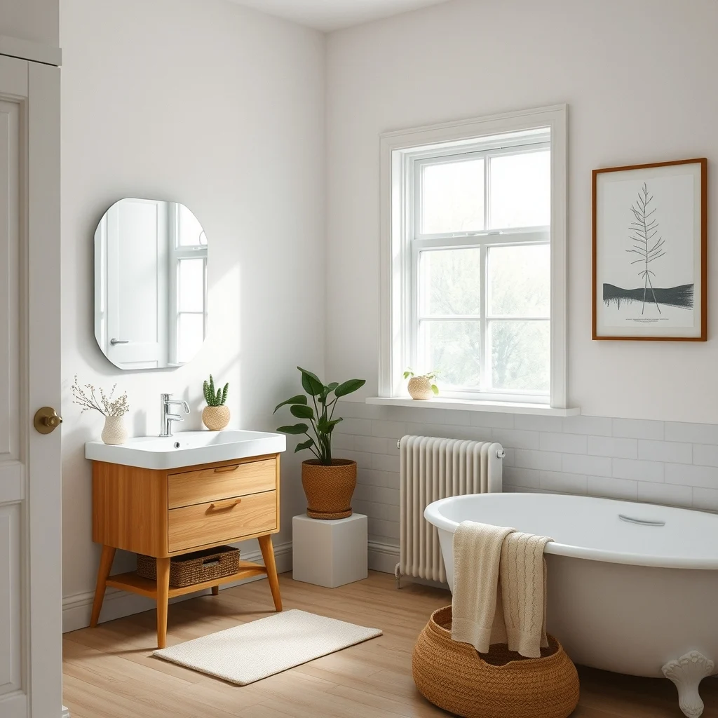 How to Keep Bathroom Storage Hygienic in a Humid Room interior: 6. Position storage away from direct water exposure - Placing a cabinet directly under a faucet or next to a bathtub edge invites splashes that linger on the surface. By setting a vanity drawer a few inches back from the sink rim, you create
