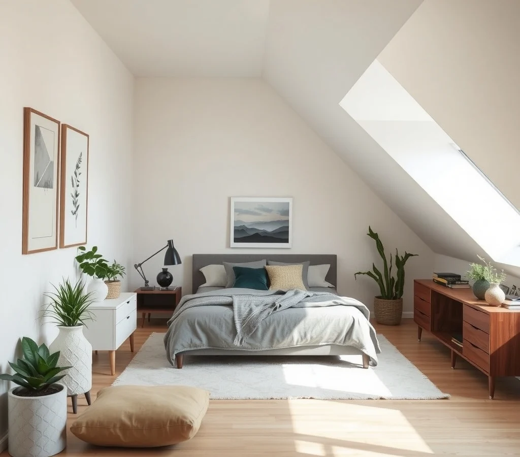 How to Organize a Bedroom With Sloped Ceilings