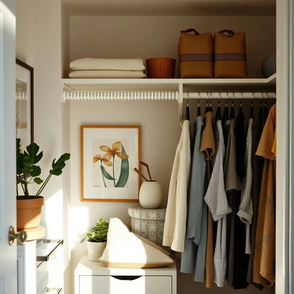 How to Organize a Tiny Closet With Double-Hanging Space: 7. Light the Interior and Establish a Decluttering Routine - Good lighting reveals both the beauty of your clothes and the hidden corners where dust gathers. A battery‑operated LED strip affixed to the upper rod casts a soft glow without adding wiring complexity. The gentle