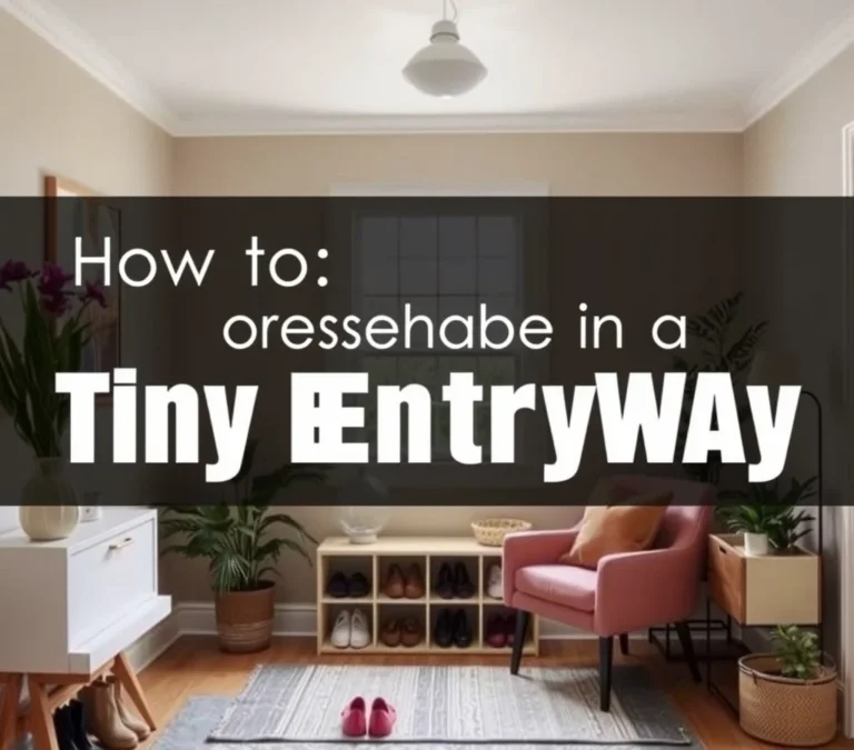 How to Organize Shoes in a Tiny Entryway
