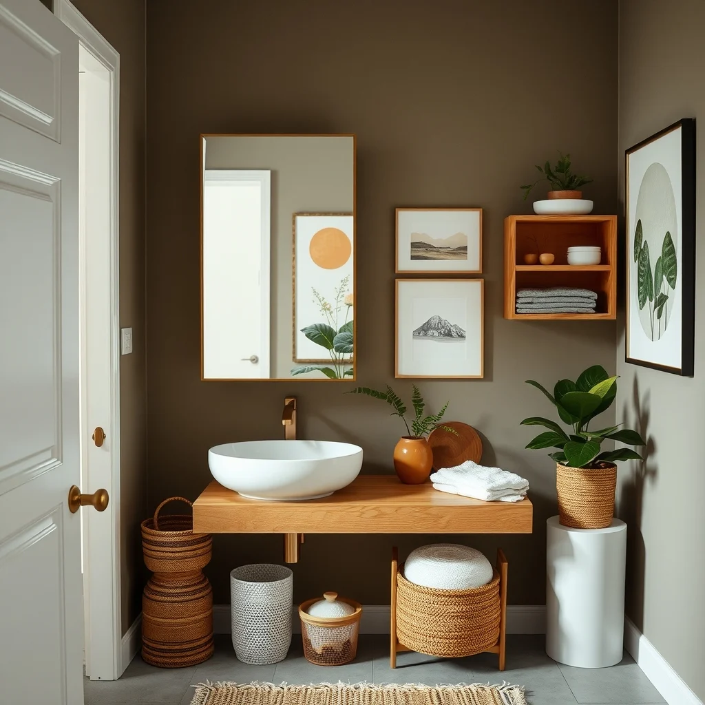 How to Organize Skincare in a Small Bathroom Without Clutter interior: 5. Integrate a Mirror Cabinet with Hidden Compartments - Mirrored cabinets are a classic bathroom staple, but selecting one with interior shelves or cubbies adds a layer of storage that often goes unnoticed. When the cabinet is closed, the mirror reflects the room, enhancing