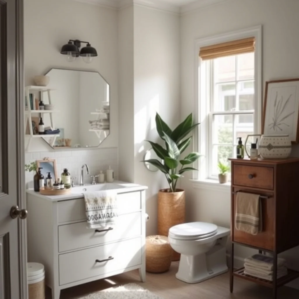 How to Organize Skincare in a Small Bathroom Without Clutter interior: 7. Maintain Order with a Weekly Reset Routine - Even the most elegant storage system can become chaotic if products are left unattended. Setting aside fifteen minutes each weekend to review your skincare collection prevents buildup of empty containers and expired formulas. During this