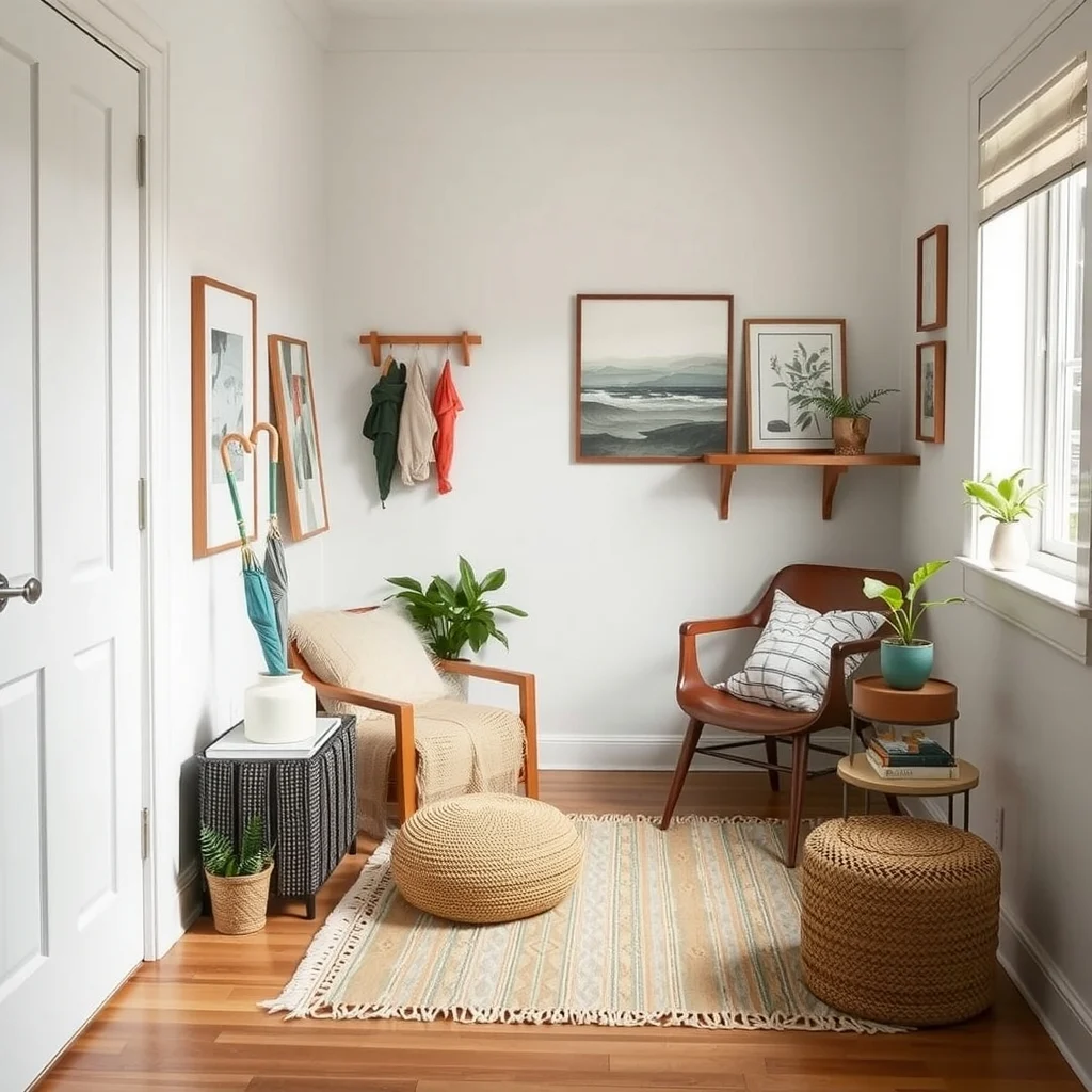 How to Organize Umbrellas and Rain Gear in a Tiny Entry interior: FAQ - How can I prevent my umbrellas from dripping onto the floor? Place a waterproof mat or a small absorbent rug directly beneath any storage solution. The mat catches drips and can be shaken out or