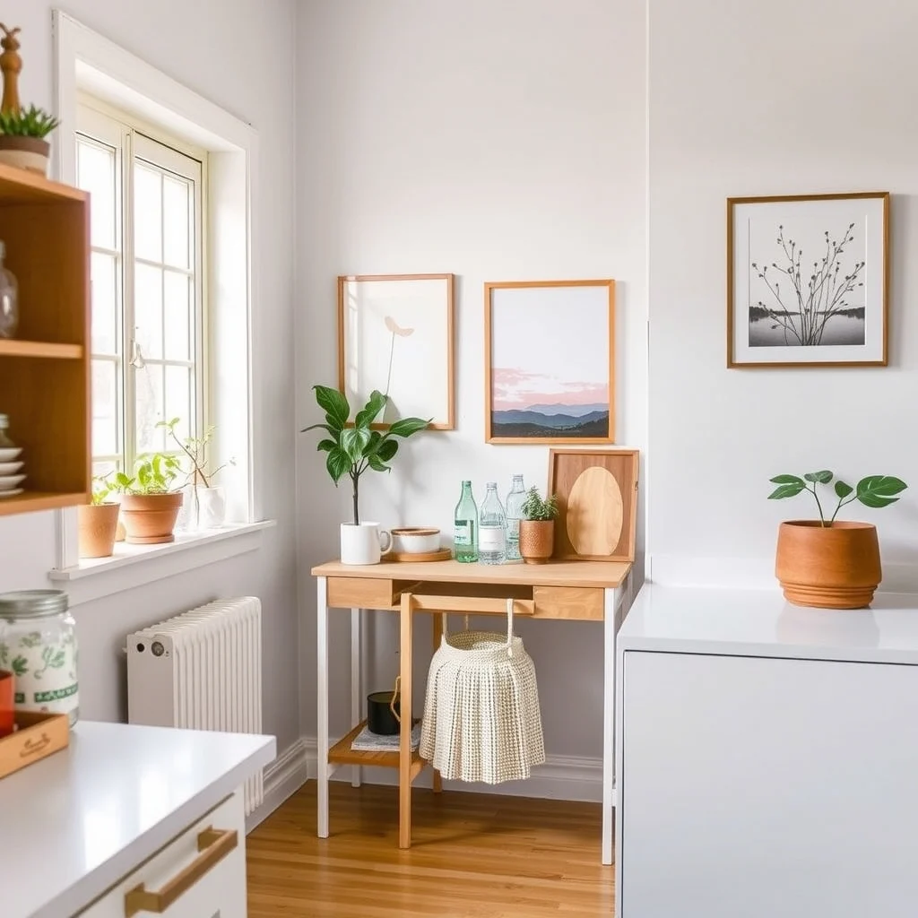 How to Organize Water Bottles in a Small Kitchen interior: FAQ - How can I keep water bottles from getting warm on the countertop? Store them in a cabinet or drawer away from direct sunlight and heat‑producing appliances. Using insulated sleeves or a small cooler box on