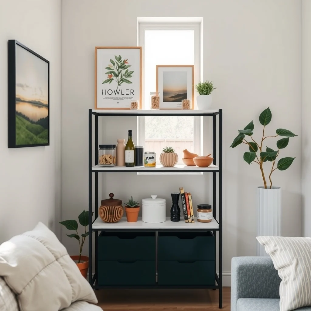 How to Set Up a Mini Pantry on a Freestanding Shelf interior: 6. Protect the Shelf From Spills and Humidity - Food storage inevitably brings the occasional spill, and a freestanding shelf is exposed to kitchen humidity. A thin, non‑slip shelf liner made of silicone or rubber can be placed on each tier to catch drips
