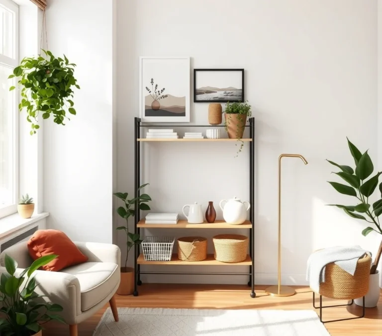 How to Set Up a Mini Pantry on a Freestanding Shelf