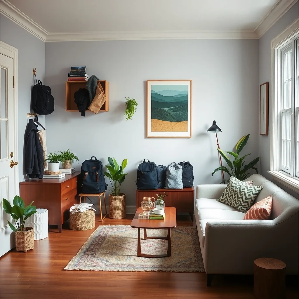 How to Store Bags and Backpacks Near the Front Door interior: Final Thoughts - Storing bags and backpacks near the front door doesn’t have to mean sacrificing aesthetics. By thinking vertically, using multipurpose furniture, and choosing materials that complement your existing décor, you can create a functional zone that