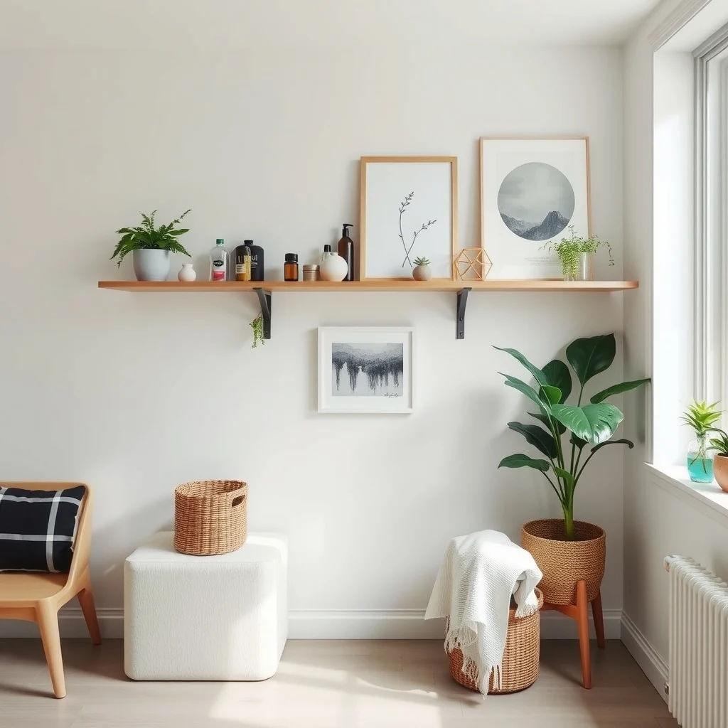 How to Store Extra Toiletries in a Small Apartment interior: 4. Hang Clear Acrylic Bins on the Wall for Visibility - Clear acrylic wall bins combine the practicality of a shelf with the visual lightness of glass. When mounted at eye level, they act as transparent pockets where you can see each bottle’s label without rummaging