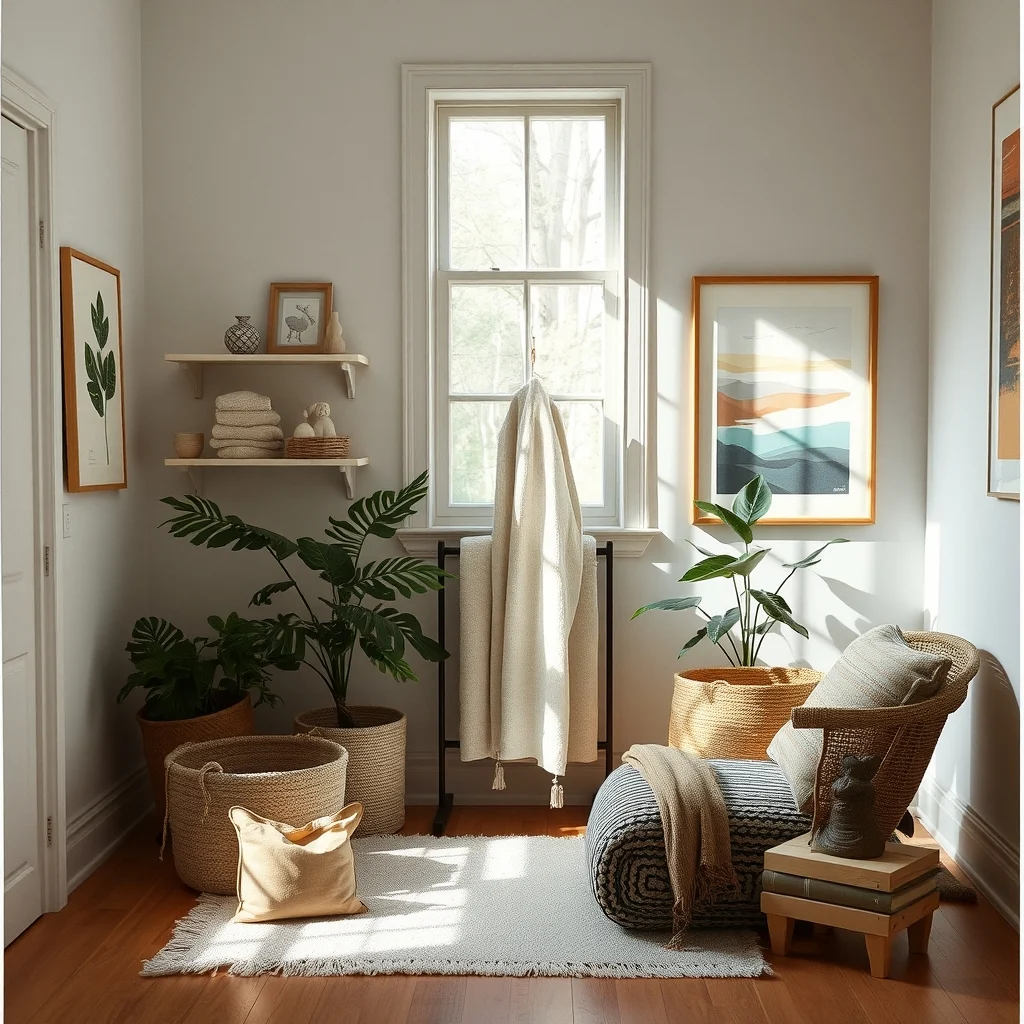 How to Store Towels in a Bathroom With No Linen Closet interior: FAQ - How can I keep towels from smelling musty without a linen closet? Hang towels on a rack that allows air to circulate, and make sure the bathroom is well‑ventilated. Using a heated towel rack or