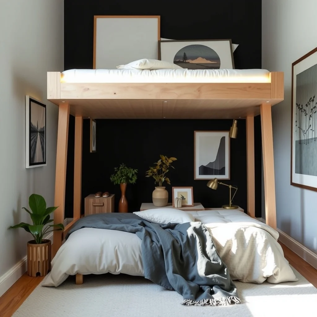 How to Use the Space Under a Bed Without Creating Clutter: 6. Bed‑Frame Integrated Lighting for Visibility - Adding a thin LED light strip along the inner edge of the bed frame illuminates the area beneath the mattress, making it easier to locate stored items in low light. Choose a warm‑white hue that