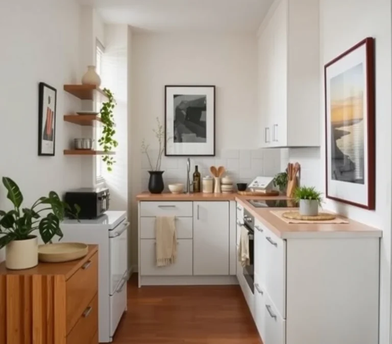 How to Use Vertical Space in a Narrow Apartment Kitchen