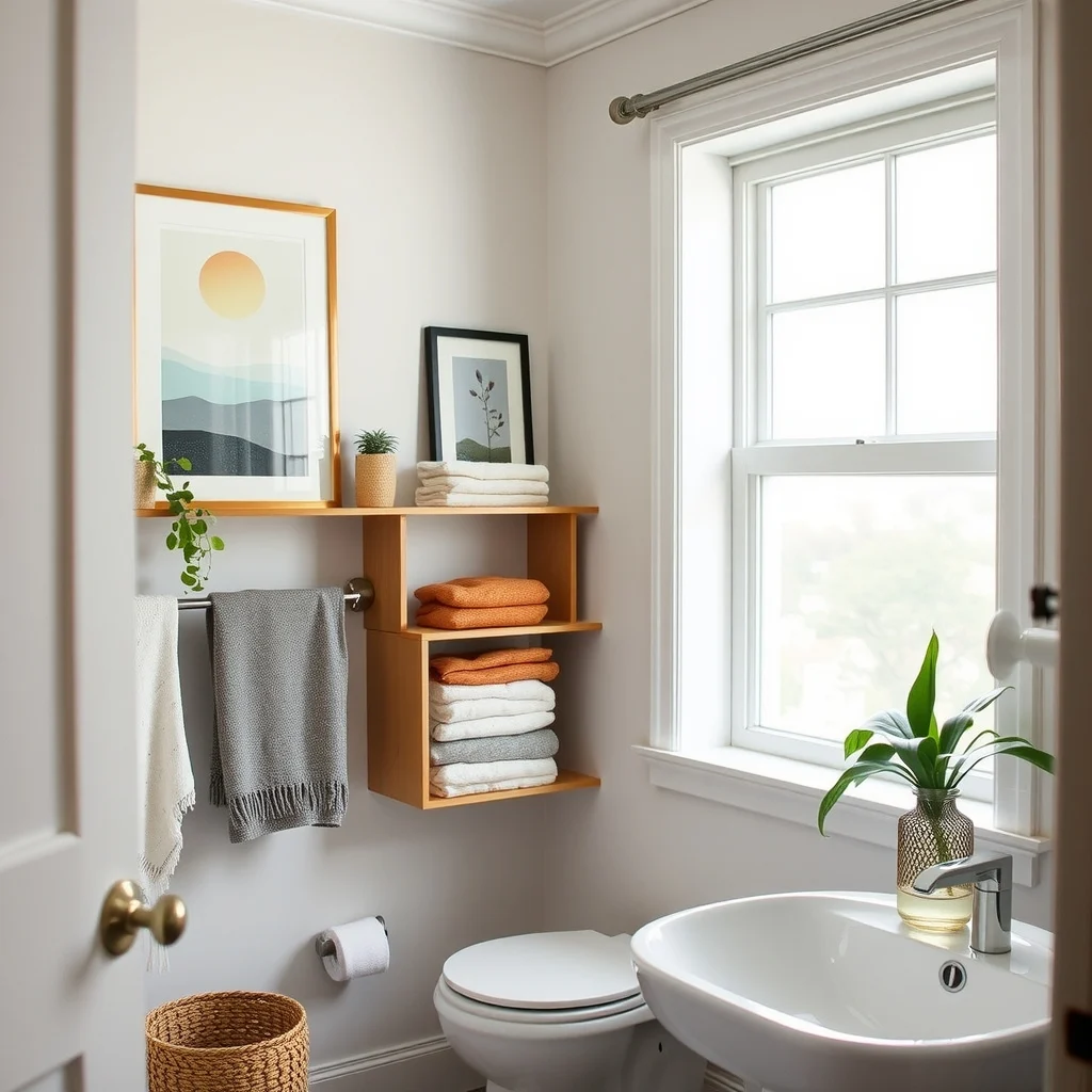Rental-Friendly Bathroom Storage Without Drilling interior: 3. Adhesive‑Backed Organizers - Modern adhesive strips are designed to hold up to bathroom humidity and can support lightweight containers, such as a clear acrylic soap dish or a small mesh basket for cotton swabs. Applying the strip to
