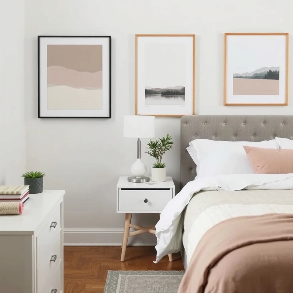 Small Bedroom Nightstand Alternatives With Hidden Storage: 6. Small Dresser Drawer Turned Side Table - When a bedroom already contains a low dresser, one of its top drawers can be lifted and placed on a set of discreet to function as a nightstand. The drawer’s interior remains a hidden