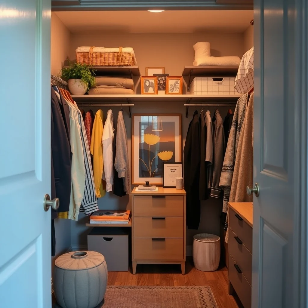 Small Closet Organization for Renters on a Budget: 7. Light the Space with Battery‑Powered LED Strips - A dim closet can make it harder to find what you need, especially in a small room where natural light is blocked by the door. Battery‑powered LED strips that adhere to the interior side of