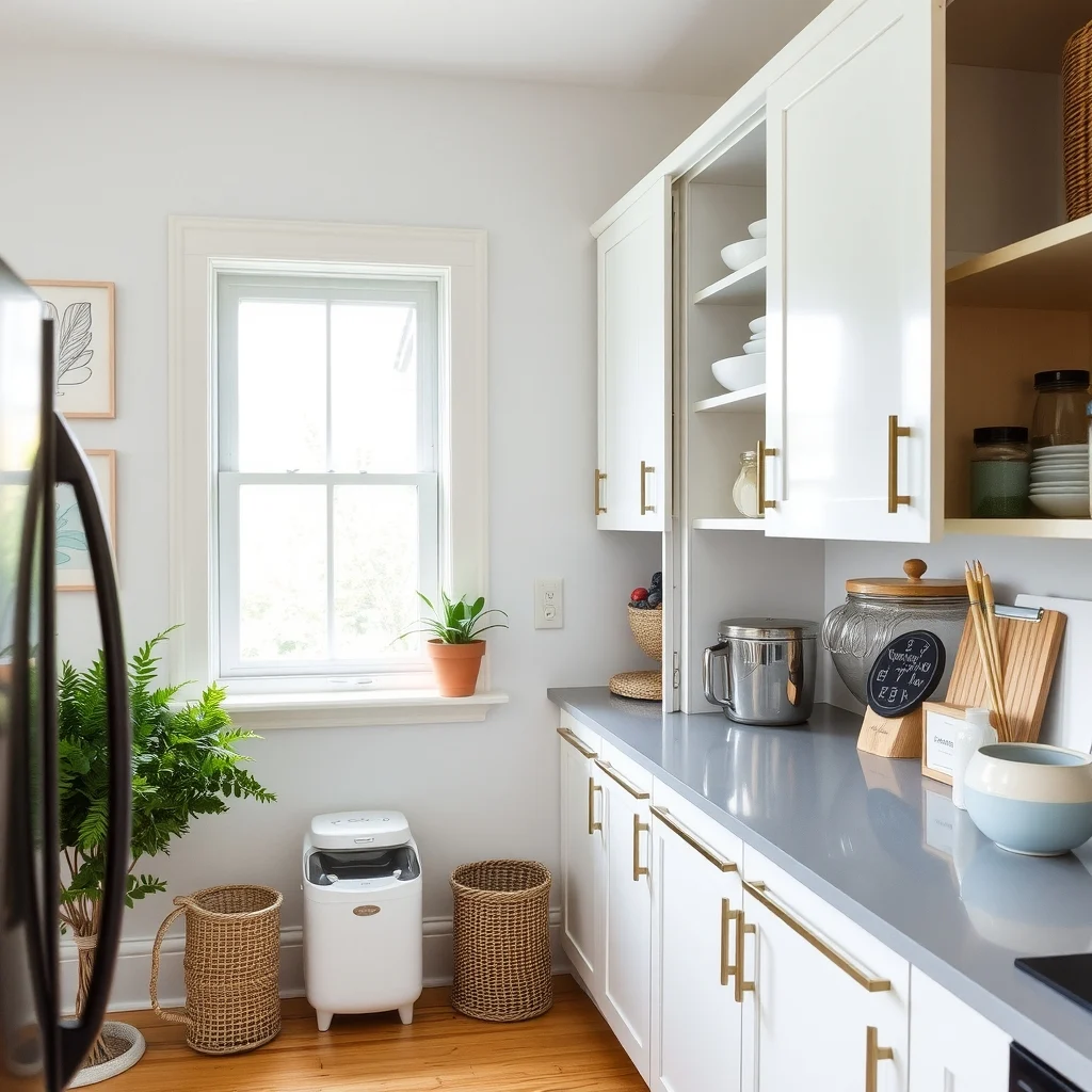 Small Kitchen Cabinet Organization for Deep Shelves interior: 3. Clear, labeled containers keep bulk staples visible - When a deep cabinet houses flour, sugar, or coffee beans, the temptation is to dump the contents into a generic bin and hope for the best. Switching to clear, airtight containers lets you see the