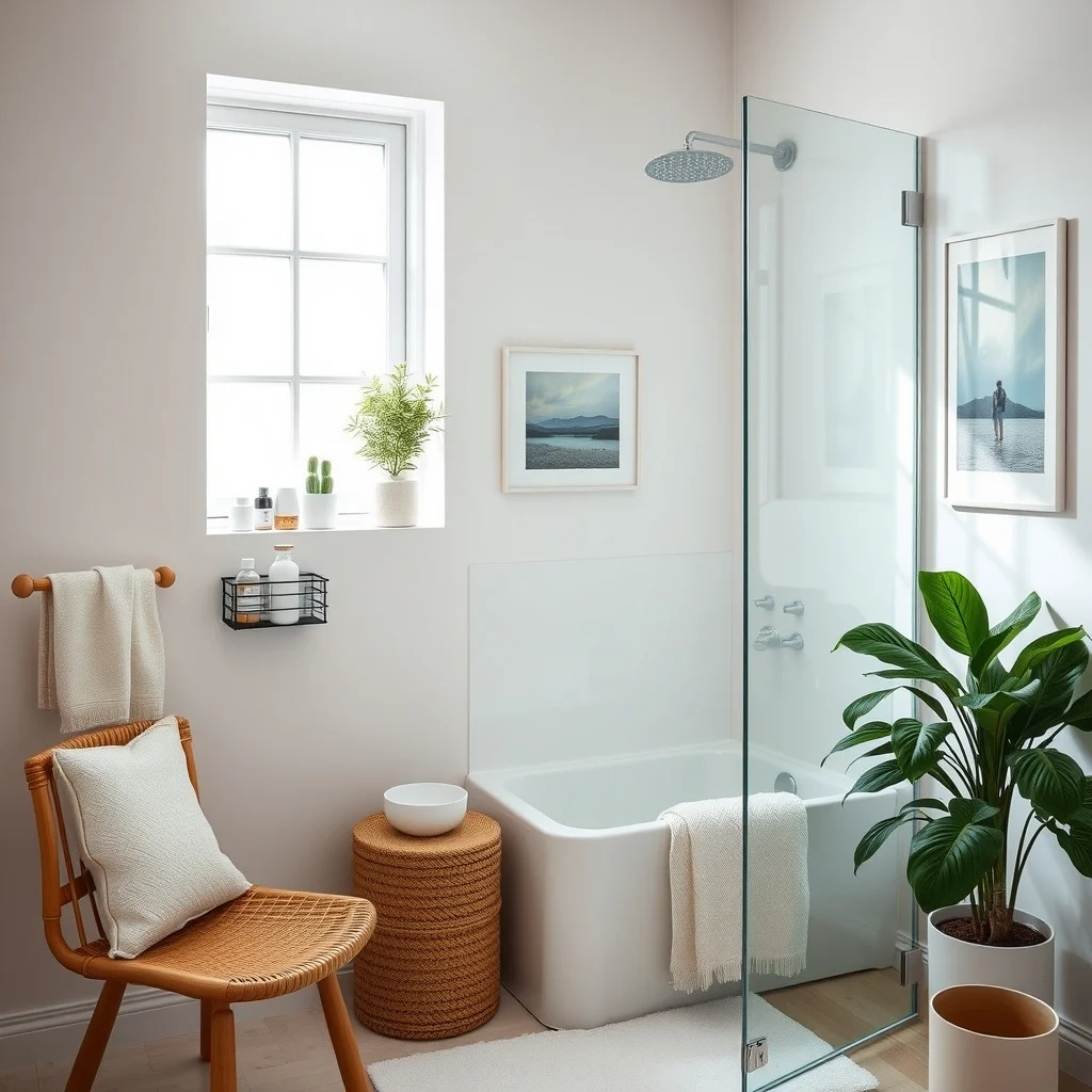 Small Shower Storage Ideas Without Permanent Fixtures interior: FAQ - Can suction‑cup baskets hold heavy shampoo bottles? They are best suited for lightweight items; heavy bottles can cause the suction to fail. What type of adhesive works for magnetic strips on glass? A removable mounting