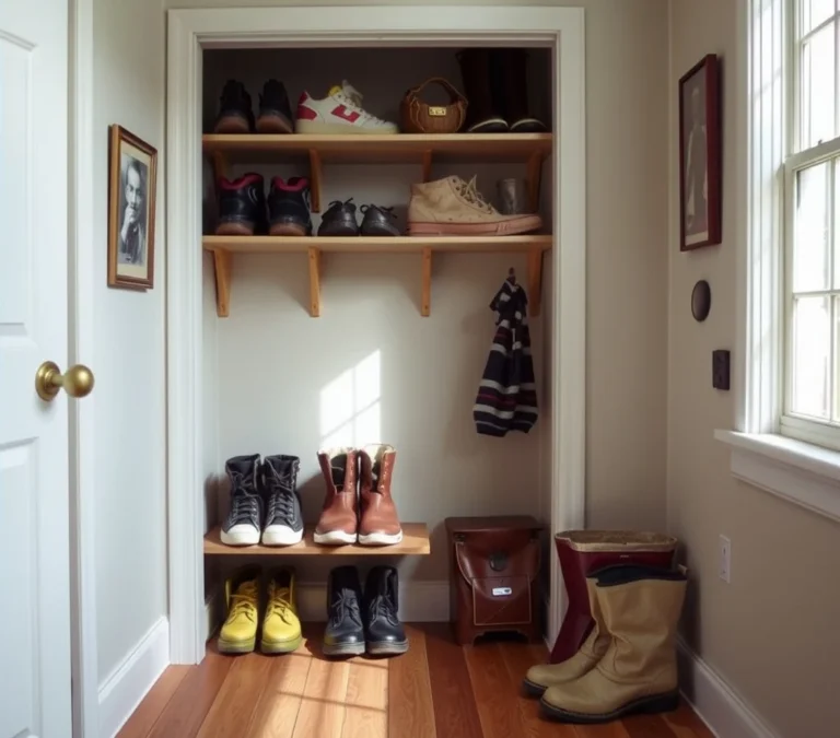 Small Space Shoe Storage for Rainy and Snowy Weather